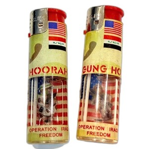 Vintage Lighter Set of 2 Operation Iraqi Freedom G.E.I. Collectible