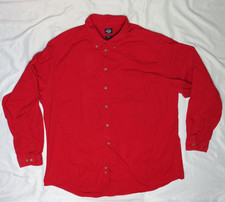 LEVI'S DOCKERS MENS XXL SHIRT RED BUTTON-DOWN LIGHTWEIGHT CANVAS CLASSIC VINTAGE