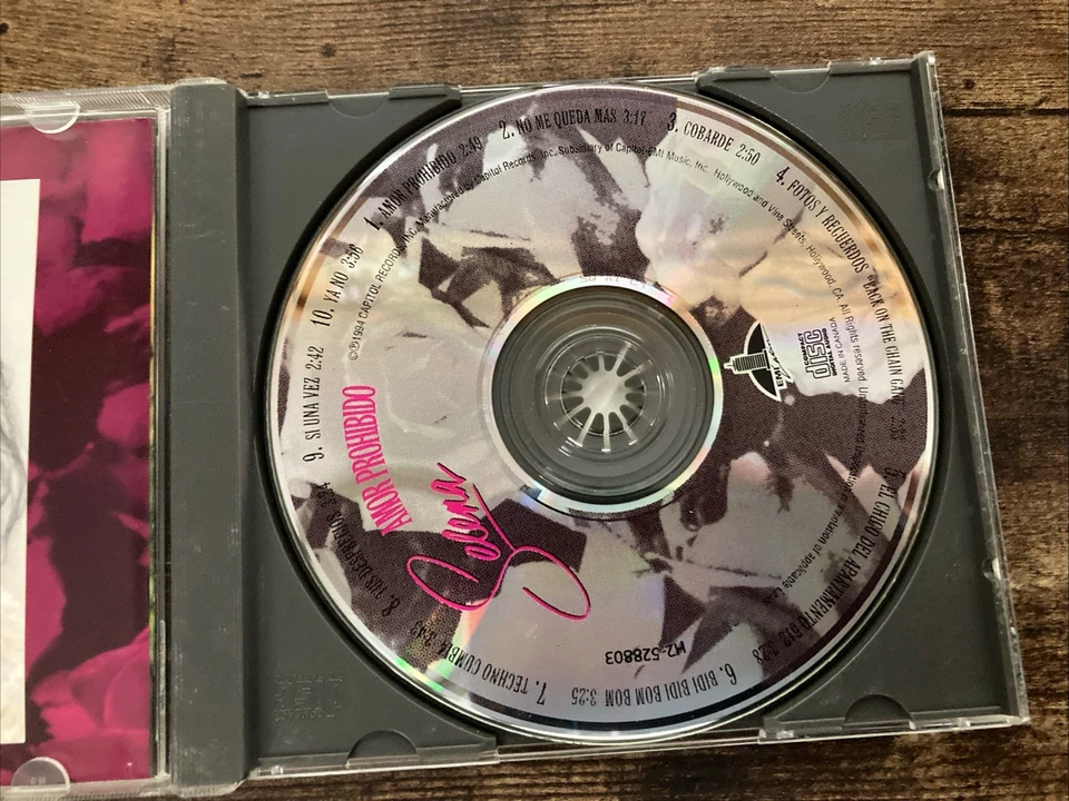 Selena Amor Prohibido CD 1994 Press EMI Latin Capitol Records Great Condition! Foto 3 de 4