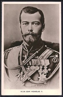 Czar Nicholas II in Uniform, Ansichtskarte 
