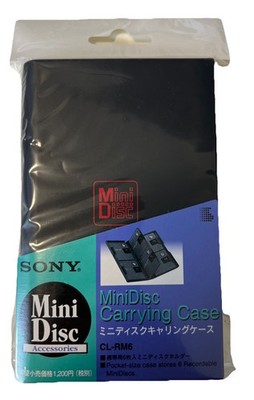 SONY MiniDisc Carrying Case, Rack, MD BOX für 2x 6 MD, Disk, Disc, Klapp-Box,NEU