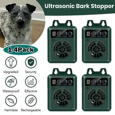 1-4PK Outdoor Ultrasonic Anti-Barking Device Dog Bark Control Sonic Silencer US