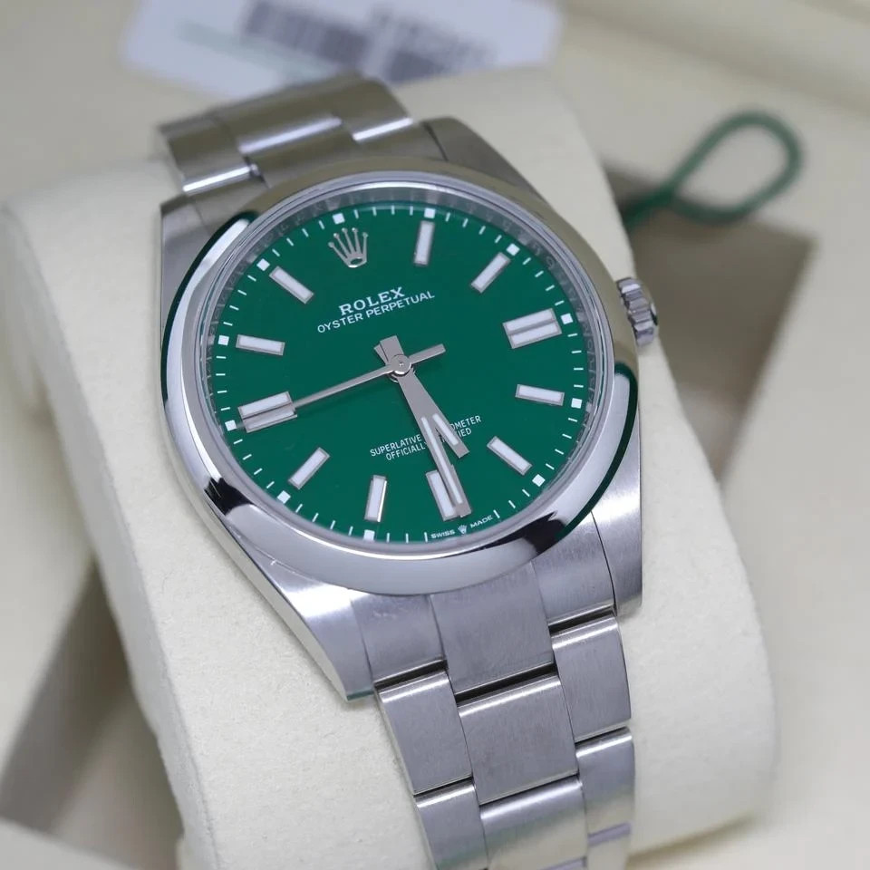 Rolex Oyster Perpetual 2025 Green Mint 124300 Oyster perpetual 41 Steel