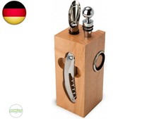 ROMINOX Geschenkartikel Weinaccessoires // Buche Block &ndash; Weinzubeh&ouml;r 7-teilig, B