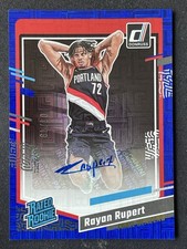 Rayan Rupert 2023-24 Panini Donruss Rated Rookie Choice Blue Auto RC /70 #275
