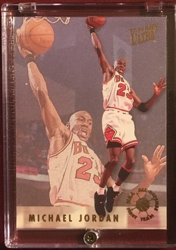 1993-94 Ultra Michael Jordan All Defensive Defense First Team Insert Card #2