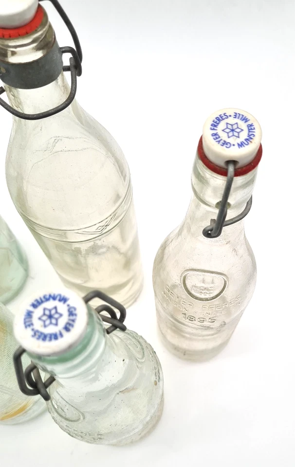 Anciennes bouteilles de limonade déco vintage en lot de 6 - C57 - Photo 3/4