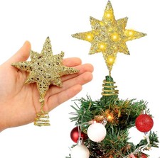 Bethlehem Star, Christmas Mini Tree Star Topper Xmas Lights Decor