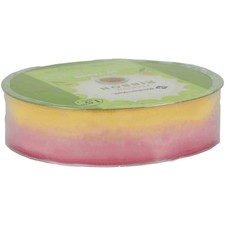 Member's Mark Premium Wired Ribbon 50 Yards 1-1/2 in Width, Sheer Pink  Yellow
