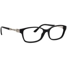 Bvlgari Eyeglasses 4061-B 501 Black with Crystals Square Frame Italy 52 16 140