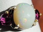 Jewellery Australian Opal Ring 925 Sterling Silver Size 7