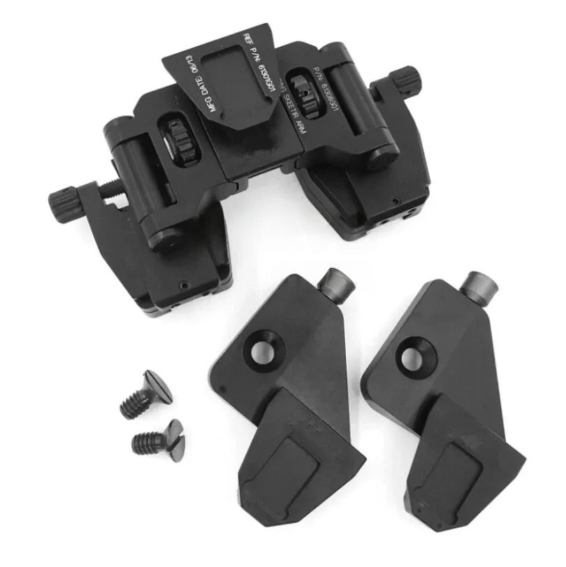CNC Machined Dual Binocular Bridge NVG Mount + AN/PVS-14 J Arm Dovetail Adapter