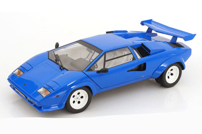 KK Scale 1985 Lamborghini Countach LP 5000S QV Blue 1:12 Scale w/ Openings!