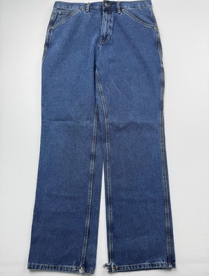 C.E. Schmidt Workwear Jeans Mens 34x34 Blue Denim Relaxed Straight Carpenter