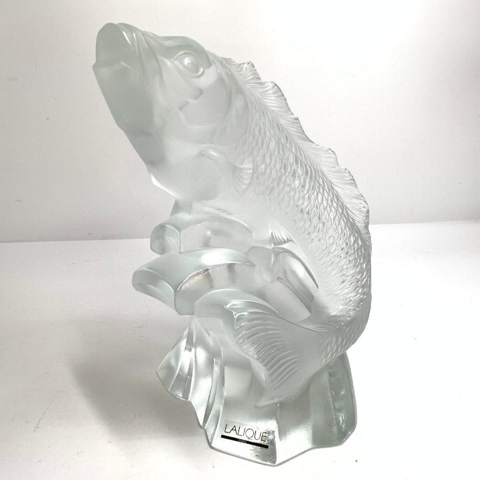 Lalique Frosted Carp Fish Crystal Interior Collection Display Art ...