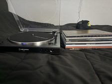 Audio-Technica AT-LP60X Fully Automatic Turntable - Black NO NEEDLE WITH RECORDS