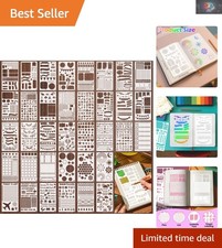 36-Piece Versatile Journal Stencil Set for Creative Planning and Decoration