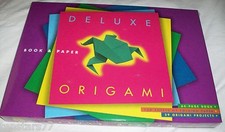 DELUXE ORIGAMI KIT Book Plus 130 Sheets Of Folding PAPER 29 Projects Tuttle New