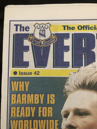 RARE "EVERTONIAN" Issue 42 March 1998 EVERTON PAPER BROCHURE MEMORABILIA - Picture 2 of 3