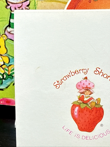 Rare Vintage Strawberry Shortcake & Plum Puddin’ HI card 1981 AGC - Picture 16 of 17