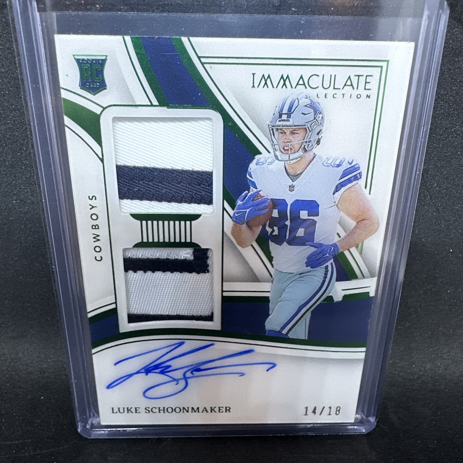 Luke Schoonmaker Panini Immaculate Collection Immaculate Signature Patches Rookie #SPLCH Base