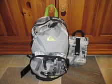NWT QUIKSILVER Full Size Backpack Laptop School, Skate, Surf,  Bonus Lunch Bag