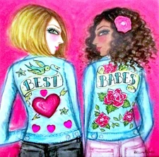 Papyrus Bella Pilar Jeweled Friendship Galentine's Day Collector Greeting Card