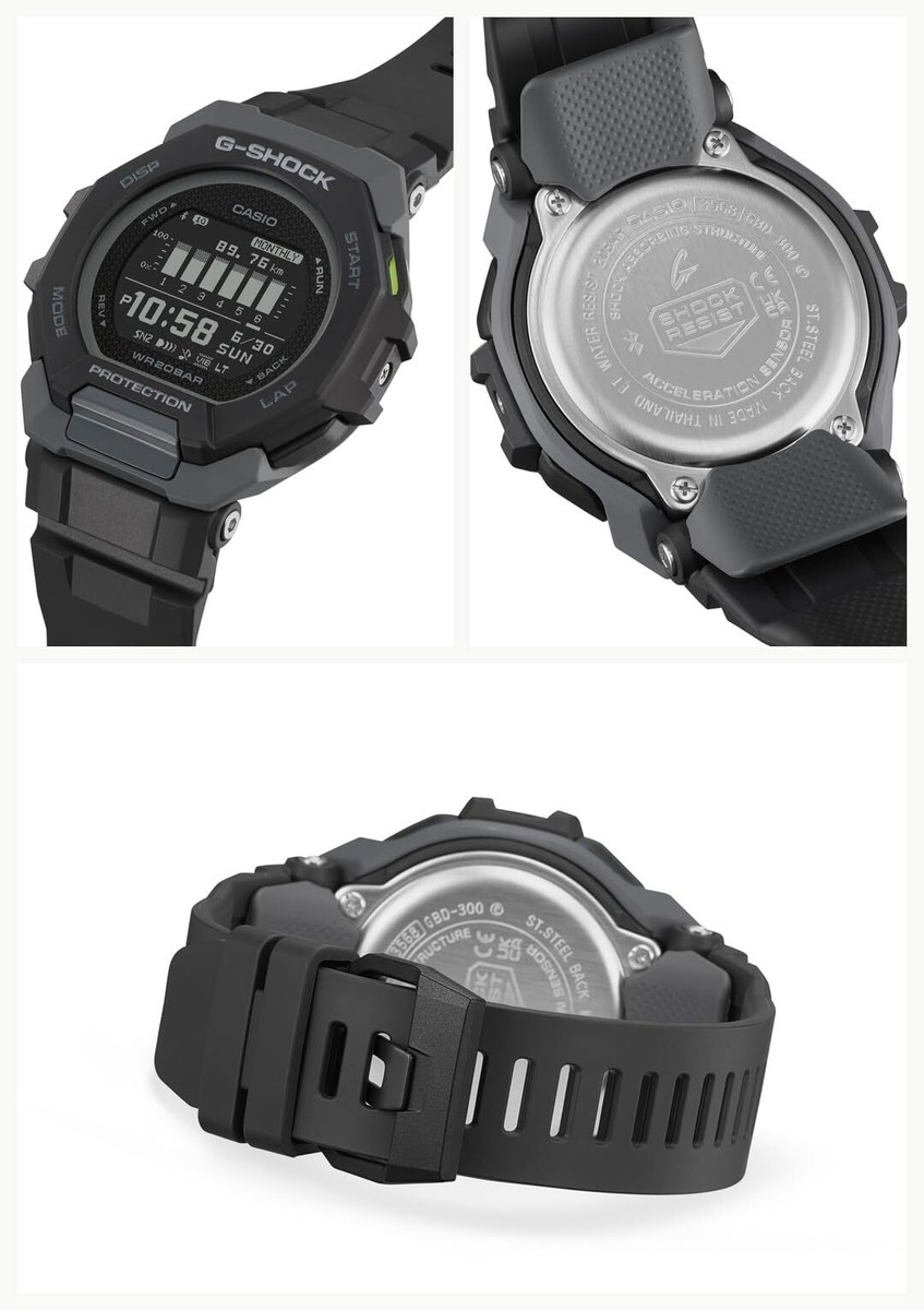 Casio G-SHOCK GBD-300-1JF G-SQUAD Step Tracker Bluetooth Casio G-SHOCK GBD-300-1JF G-SQUAD Step Tracker Bluetooth