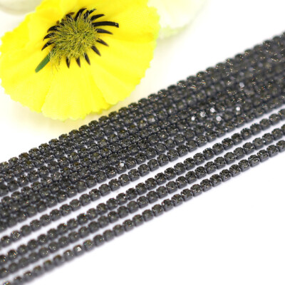 10 Yard SS6 Glass Rhinestone Chain – Clear Color Trim For DIY Sewing & Crafts