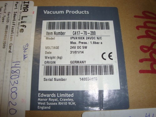 NEW Edwards IPVA10EK 24VDC C417 70 200 - Picture 8 of 8