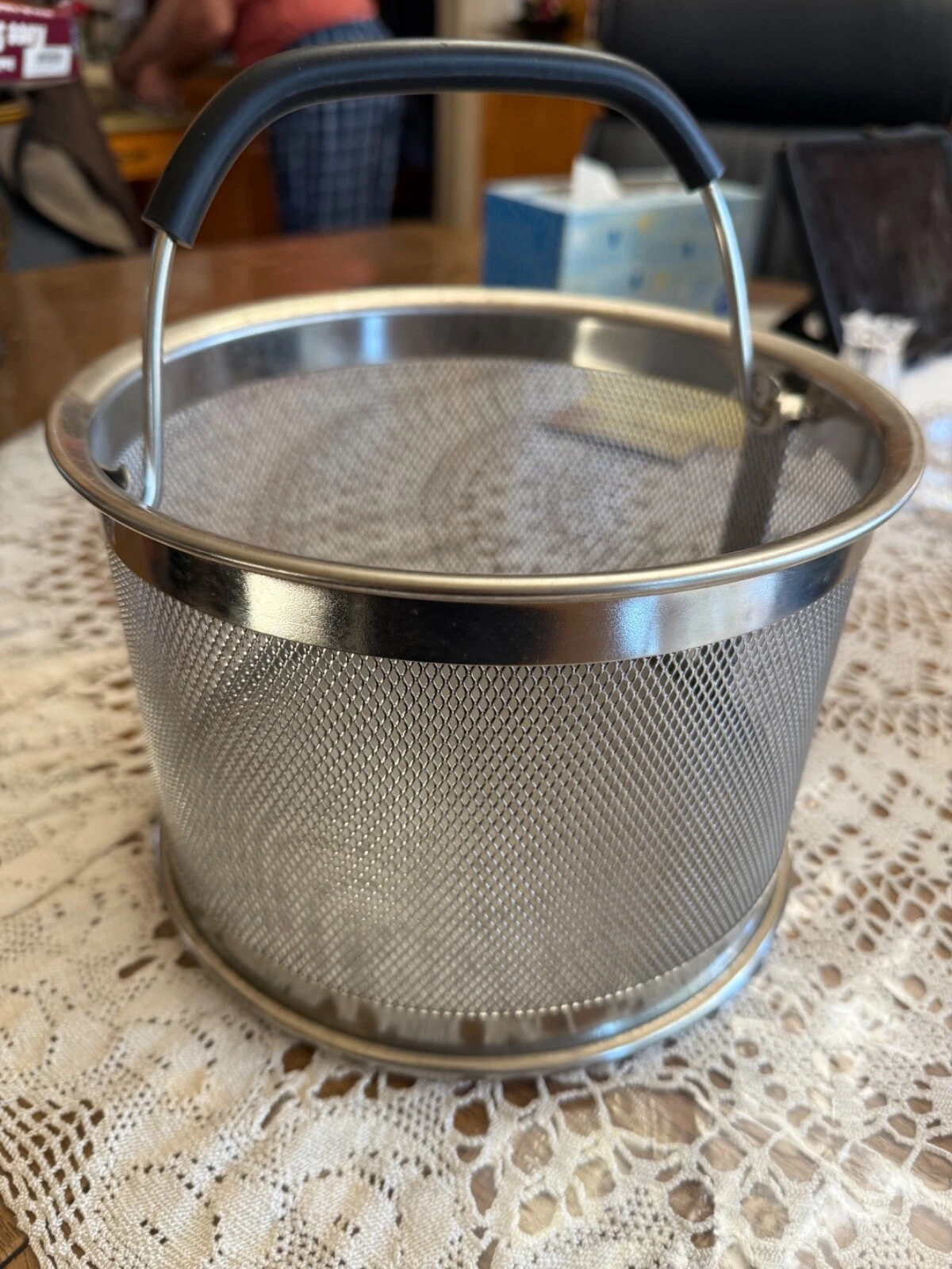 Cook's Essentials Mesh Pasta Frying Strainer Multi-Baskets