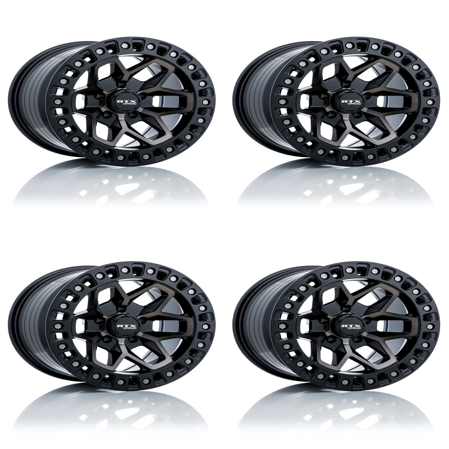 Level B Rims NEW Set of 4 Wheels 17in Satin Black Tinted Bronze Fits Jeep OEM Level ...