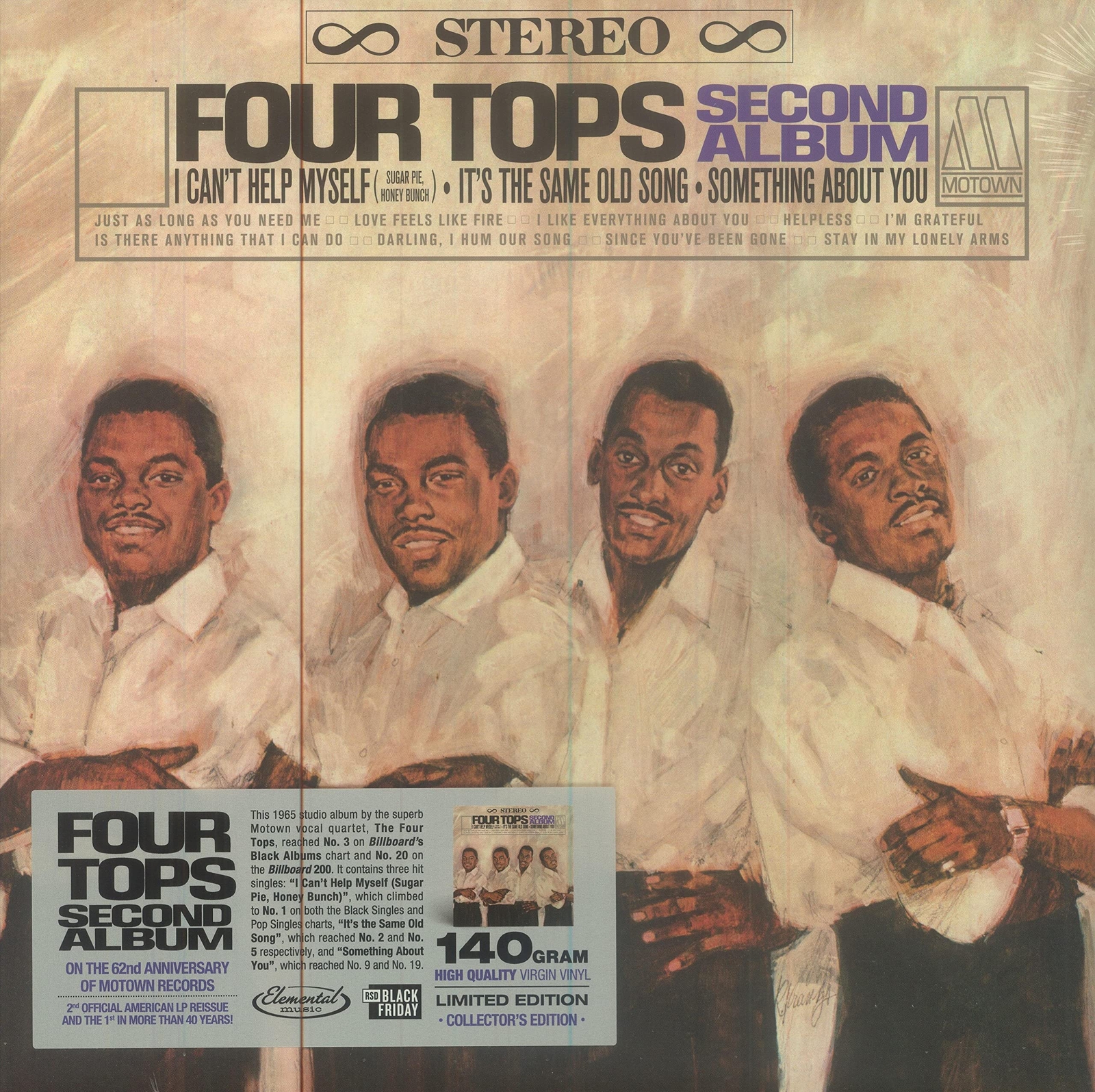 Four Tops Four Tops ‎– Second Album RSD 2022 Motown / Elemental Music (Vinyl LP)