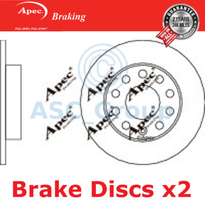 2x Apec BRAKING 245mm Solid OE Qualität Ersatzteil Bremsscheiben (Paar) DSK2098