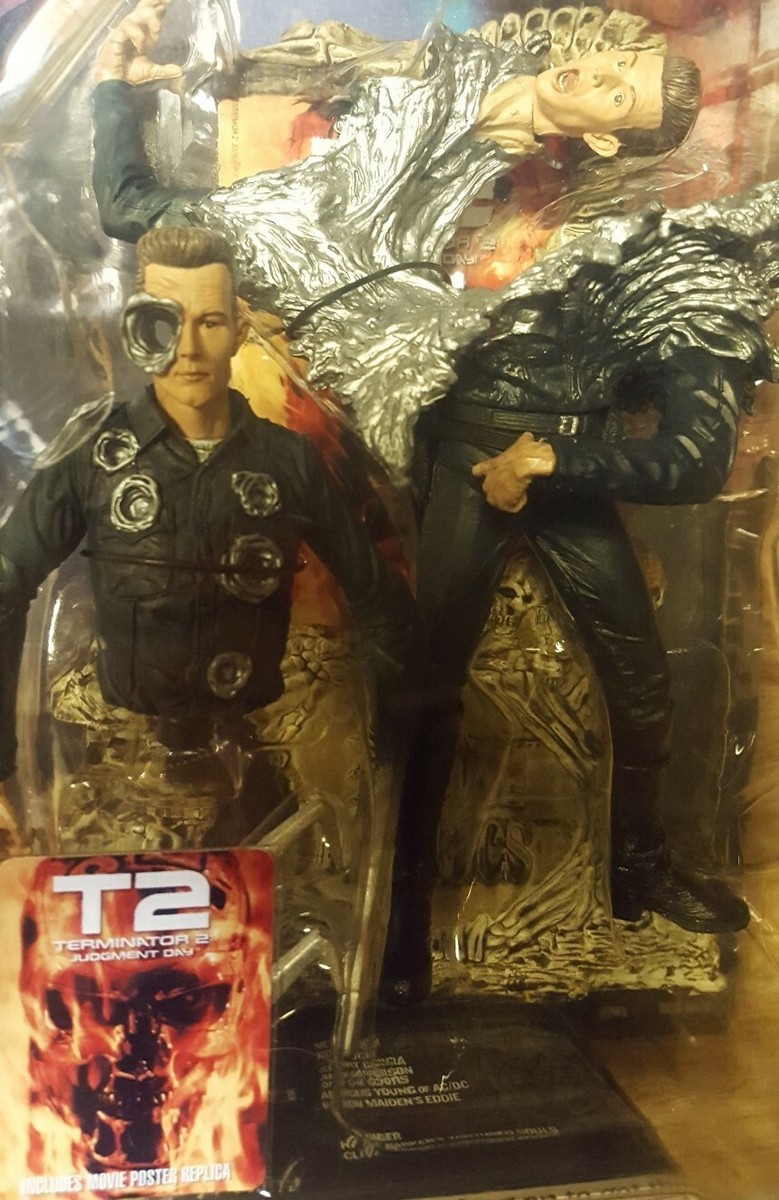 McFarlane Toys Movie Maniacs 4 Terminator 2 T-1000 Action Figure