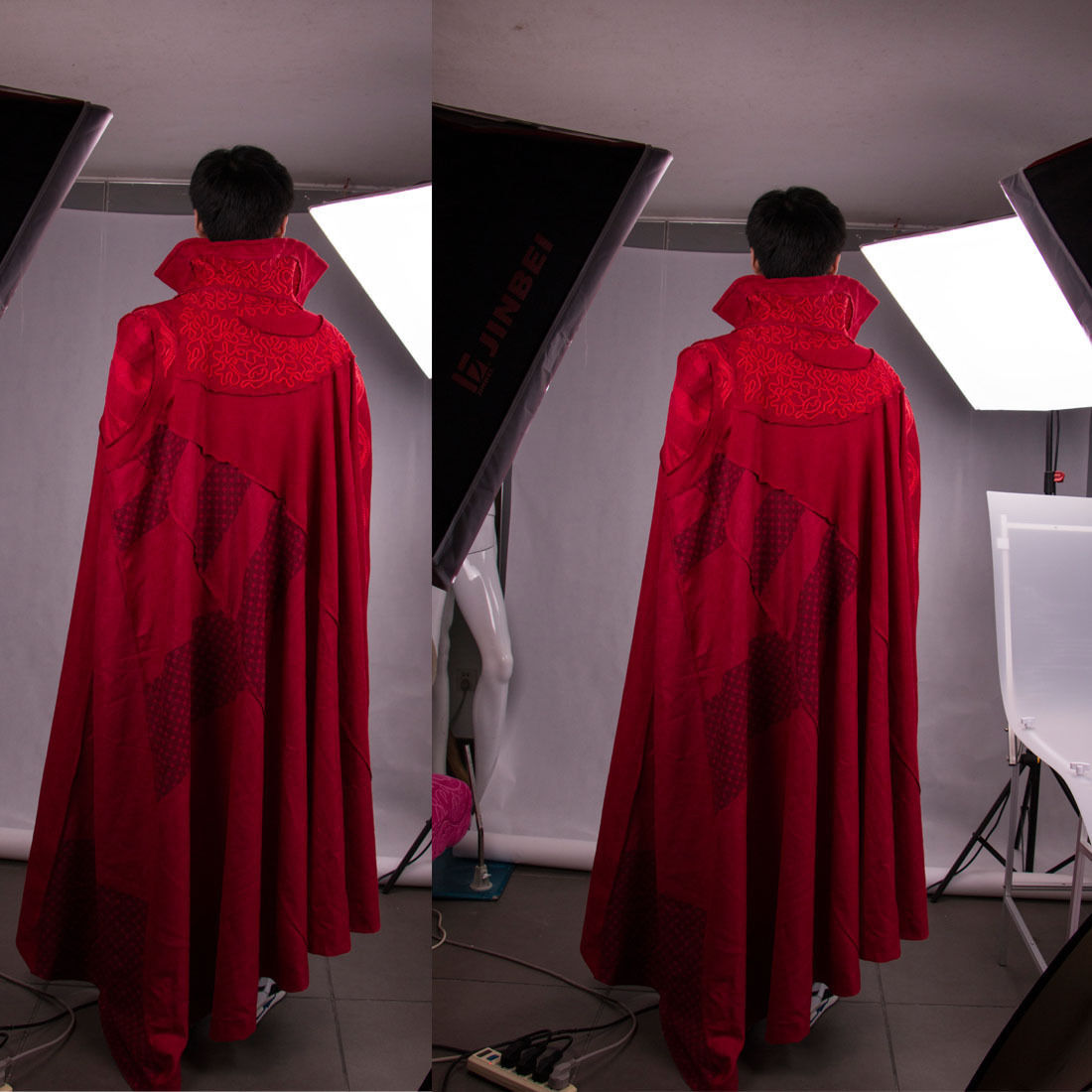 Disfraz Vestido Rojo Doctor Strange Capa Roja Cosplay Infinity War Dr. Steve