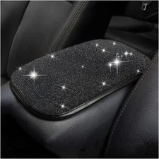 Bling Center Console Cover, Diamond Fashion Armrest Pad, Crystal Soft Arm Rest P