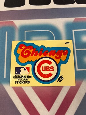 1978 Fleer Grand Slam Hi-Gloss Team Stickers Chicago Cubs NICE | eBay
