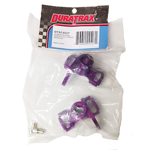 DuraTrax 2pc Aluminum Front Knuckle Set (Purple) for DuraTrax Warhead DTXC4527 - Image 2 of 2