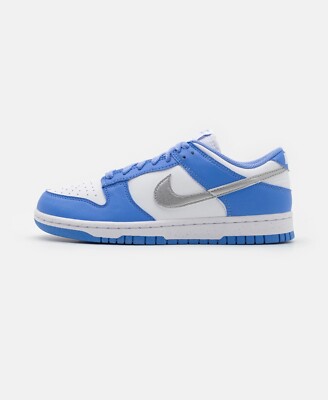NIKE DUNK LOW BLAU NEU OVP  -  royal pulse metallic silver white  