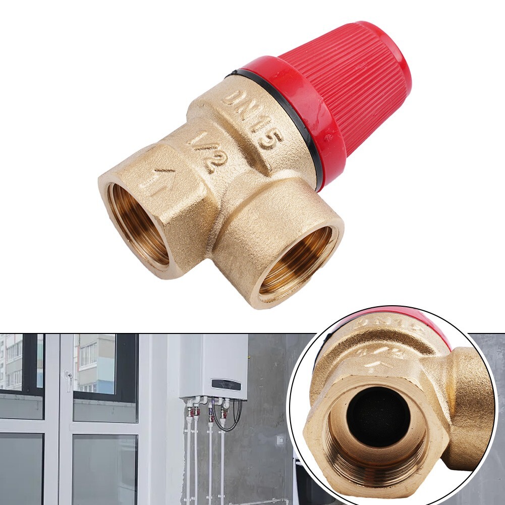 1/2 Inch Brass Diaphragm Safety Valve Pressure Release for Heating