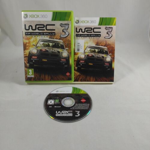 WRC 3 FIA WORLD RALLY CHAMPIONSHIP Xbox 360 jeu avec manuel - Photo 1/2