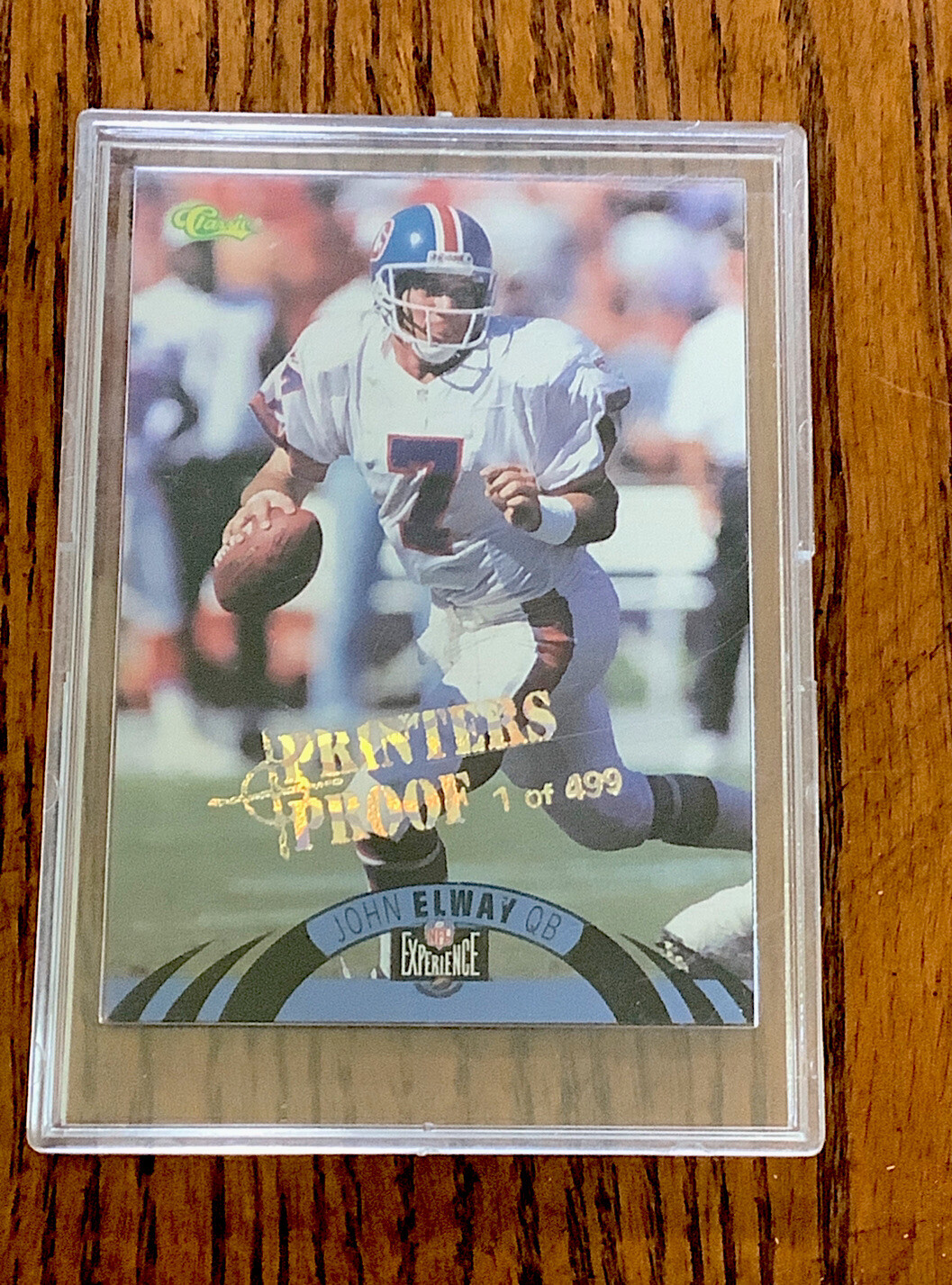 1996 Classic NFL Experience Printers Proof /499 John Elway #20 HOF