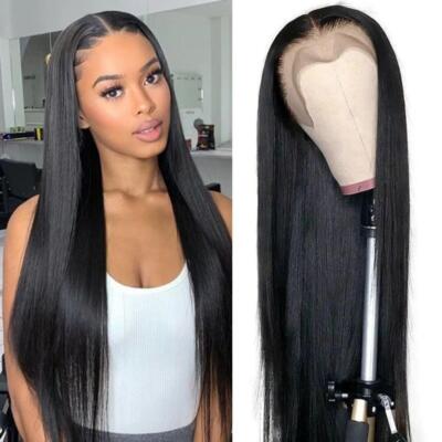 13*4 Lace Front Perücken glatte Perücken mit hochwertigem Kunsthaar lockige Perücken
