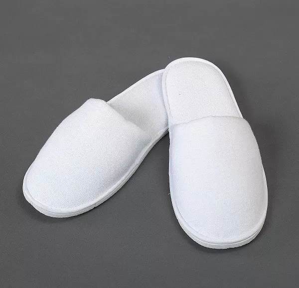 Ti Stationær span Men&#039;s White Cotton Slippers Travel Salon Spa Hotel Bedroom Shoe Slipper  Size:10 | eBay