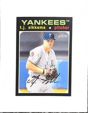 2020 Topps Heritage Minor League T.J. Sikkema - Staten Island Yankees