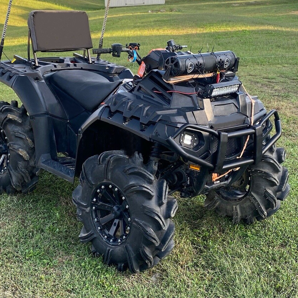 A & UTV PRO Front Bumper For Polaris Sportsman 570 450H.O. 2021 2022 2023 2024 2025, Heavy Duty Combined Front Trail Brushguard Bumper Protector Accessories St - Foto 10