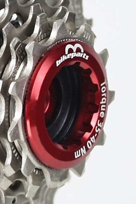 Cassette Lockring red - 35 mm Lock Ring suitable for SHIMANO - long thread.