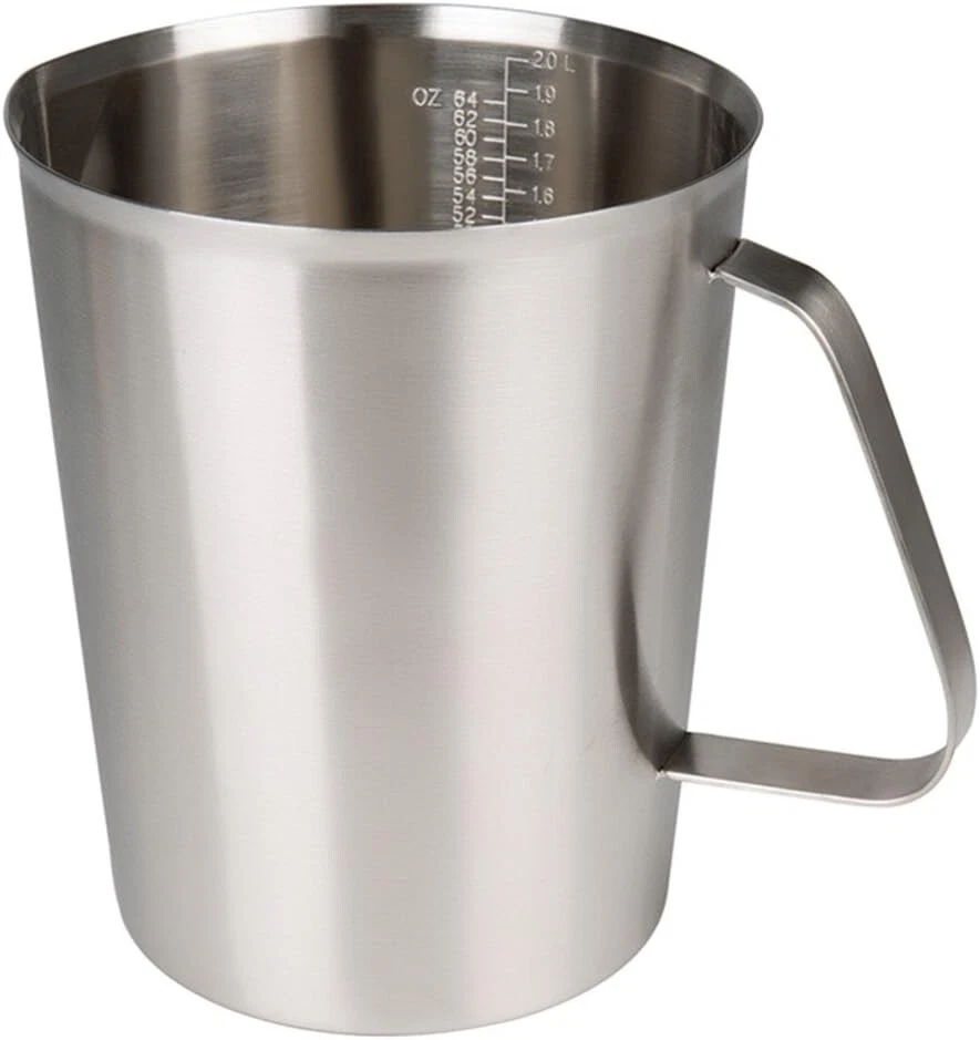 Measuring Cup, Stainless Steel Measuring Cups (64OZ/2 Liter- 8 Cup), Heavy-Duty
Opens in a new windo