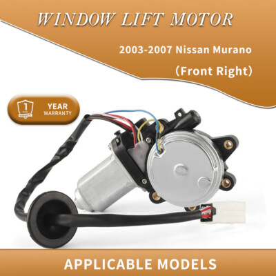 Window Lift Motor For 2003-2007 Nissan Murano Front Right Passenger Side